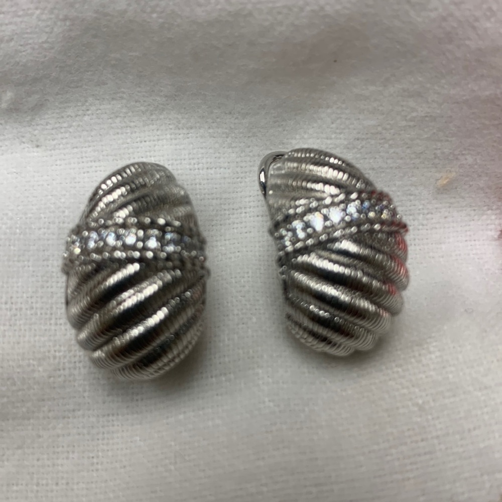 Judith Ripka Sterling silver earrings